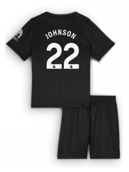 Billige Tottenham Hotspur Brennan Johnson #22 Bortedraktsett Barn 2025-26 Kortermet (+ Korte bukser)